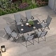 preview thumbnail 18 of 20, PURPLE LEAF Outdoor Patio Dining Set Folding Chairs And Table