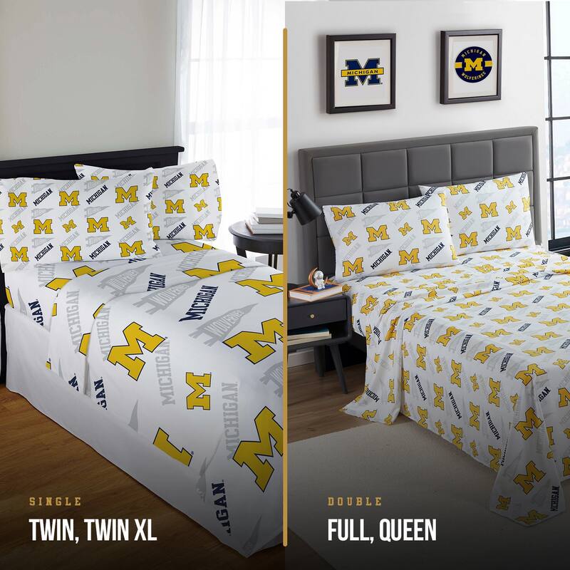 NCAA Officially Licenced Michigan Wolverines Sheet Set