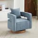Option Pale Blue/Wooden Base