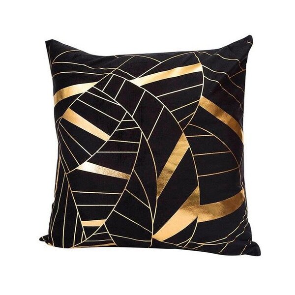 black and gold throw
