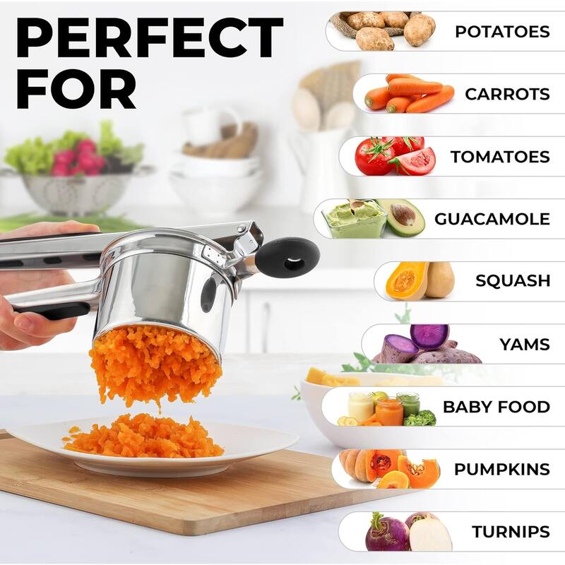 Zulay Kitchen Stainless Steel Potato Ricer 13.5 oz Bed Bath & Beyond