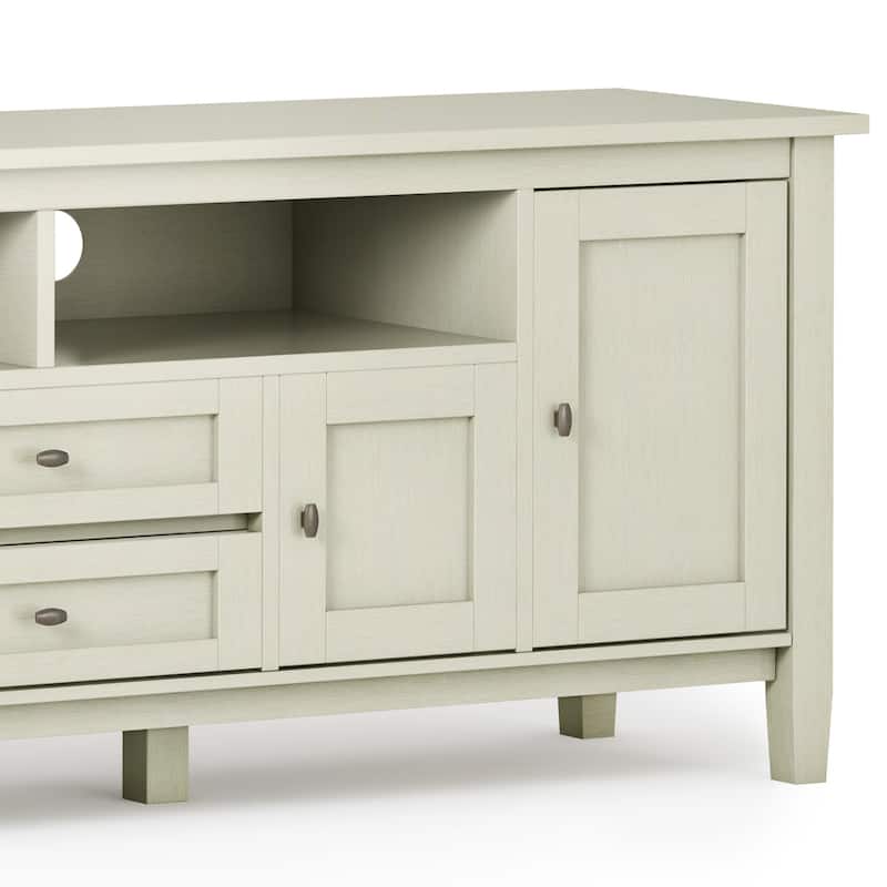 WYNDENHALL Norfolk SOLID WOOD 72 inch Wide TV Media Stand For TVs up to 80 inches - 72'' W x 17.5'' D x 26'' H