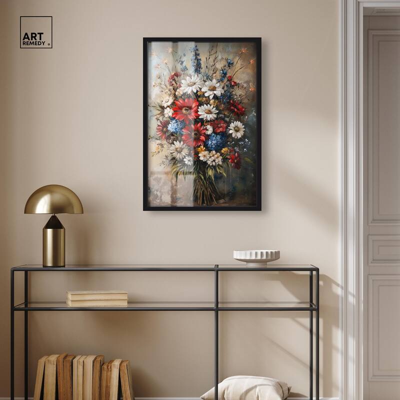 Symphony of Flowers II Shadowbox by Art Remedy