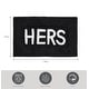 preview thumbnail 60 of 59, Jean Pierre Novelty Cotton Bath Rug - 21"x34" - "His" & "Hers"