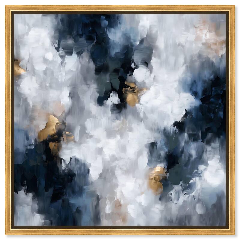 Midnight and Ivory I Canvas by Art Remedy - Gold - 24" x 24"