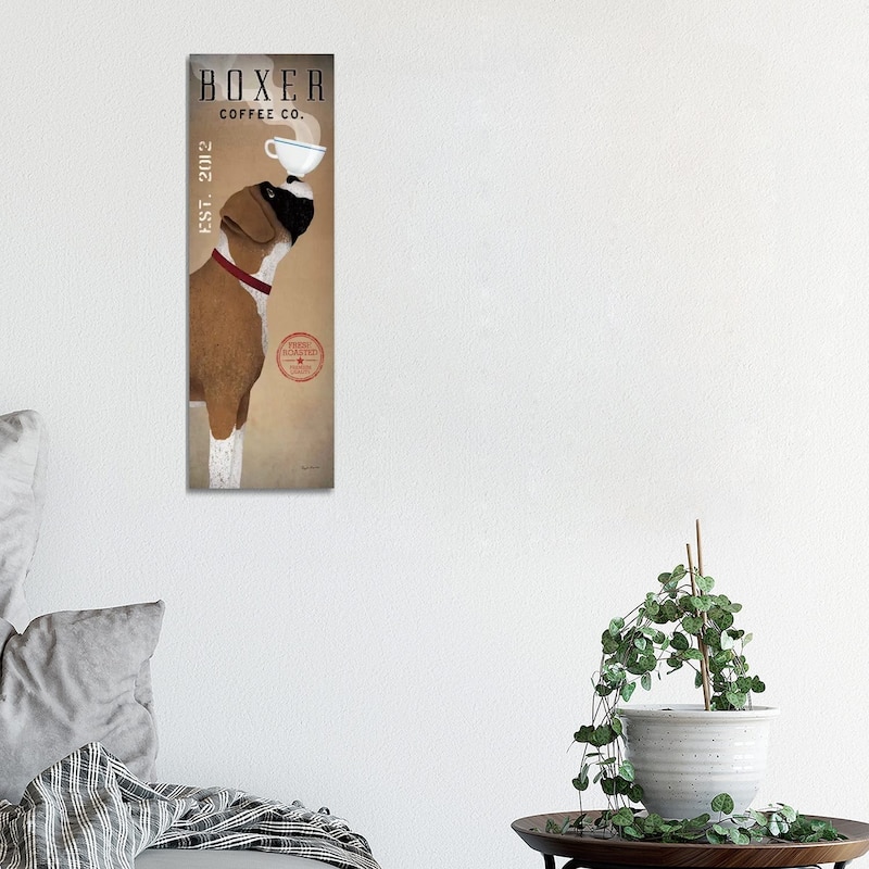 iCanvas "Boxer Coffee Co." by Ryan Fowler Canvas Print - 36x12x1.5