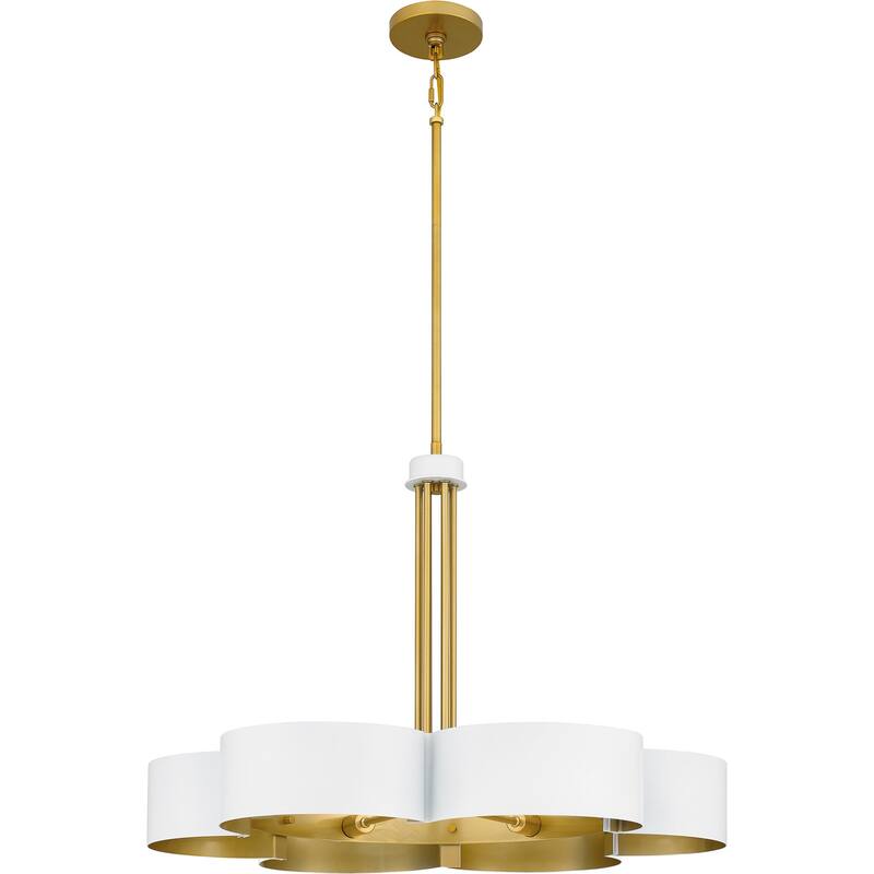 Balsam Six Light Chandelier - White