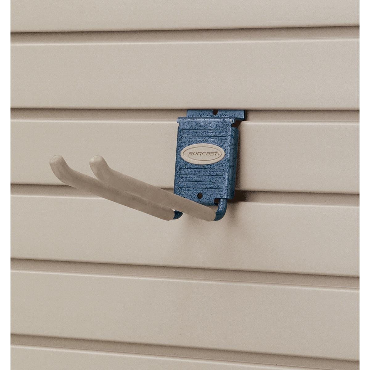 SUNCAST SLAT WALL DOUBLE HOOK MH4DB 8" HOOK WITH  RUBBER COATING 1PC 