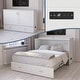 preview thumbnail 7 of 137, Hamilton Murphy Bed Chest with Storage Drawer and Built-In Charger White - Queen