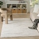 preview thumbnail 13 of 19, Nourison Modern Shag Indoor only Abstract Area Rug 3' 11" x 5' 11" - Ivory/Grey - Rectangle