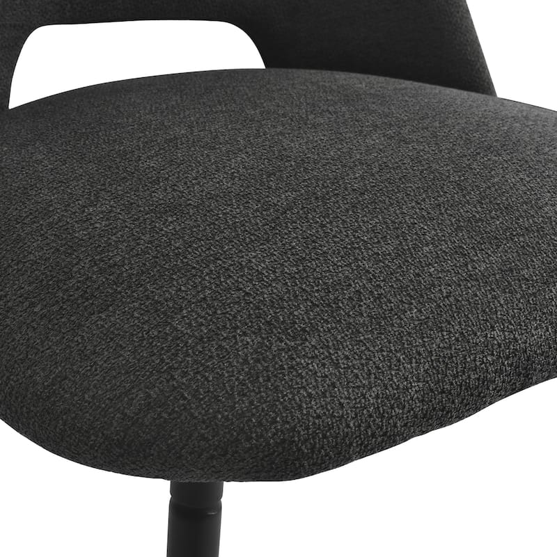 Upholstered Modern Dining Chair Cutout Back Kitchen Chairs(Set of 2)