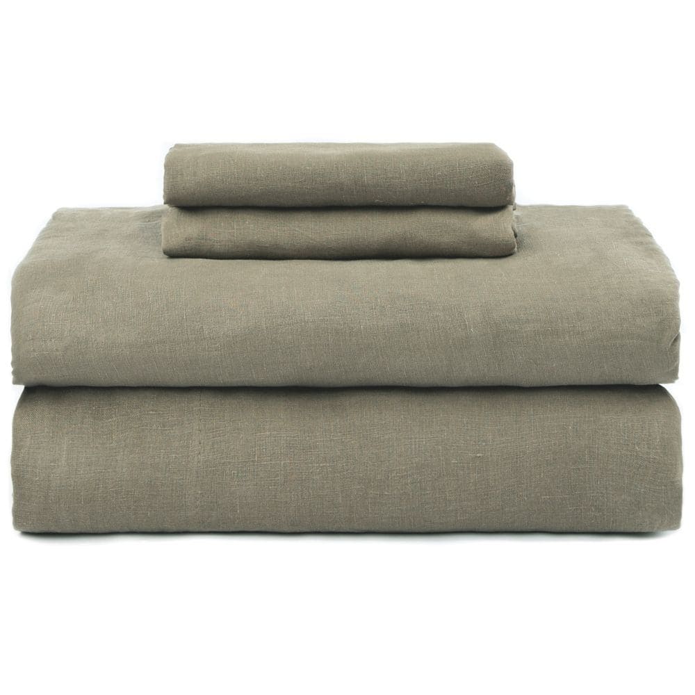 100% French Linen Sheet Set by BOKSER HOME
