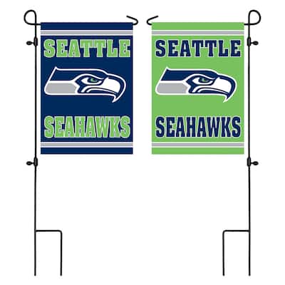 Embossed Suede Flag, Garden Size, Seattle Seahawks