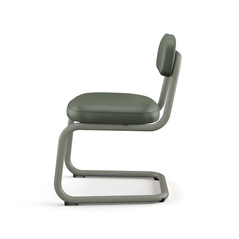 Amisco Flynn Upholstered Dining Chair with Metal Base