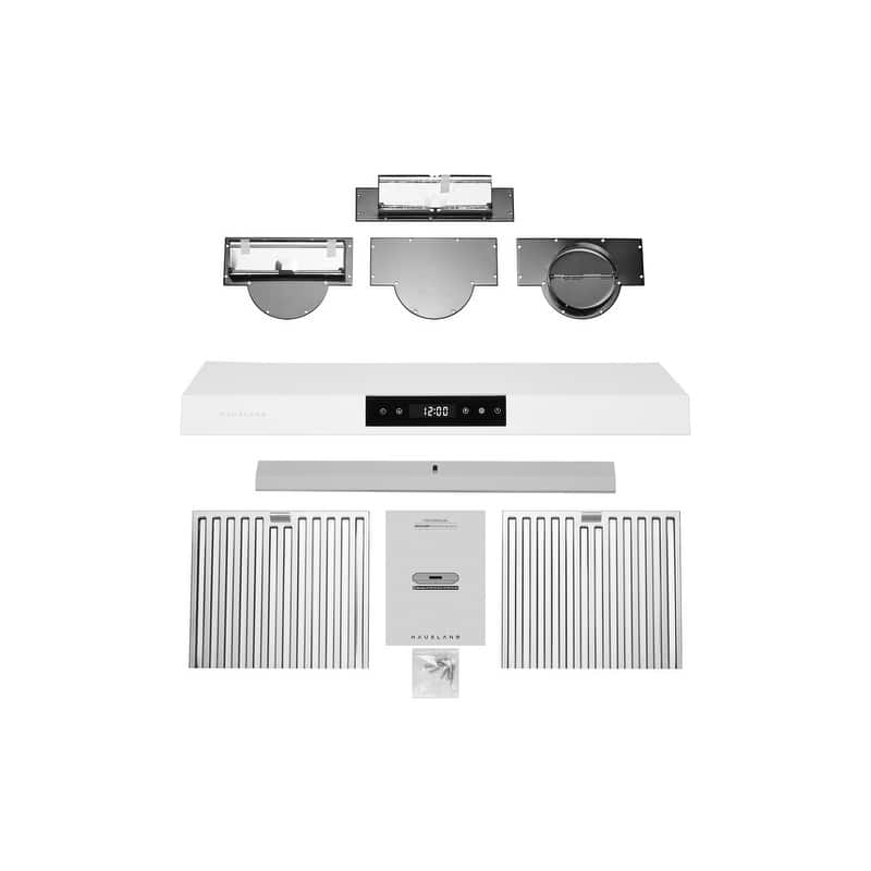 Hauslane PS18 Under Cabinet Range Hood, LED, Baffle Filters, 3-Way Venting, Available in Different Colors