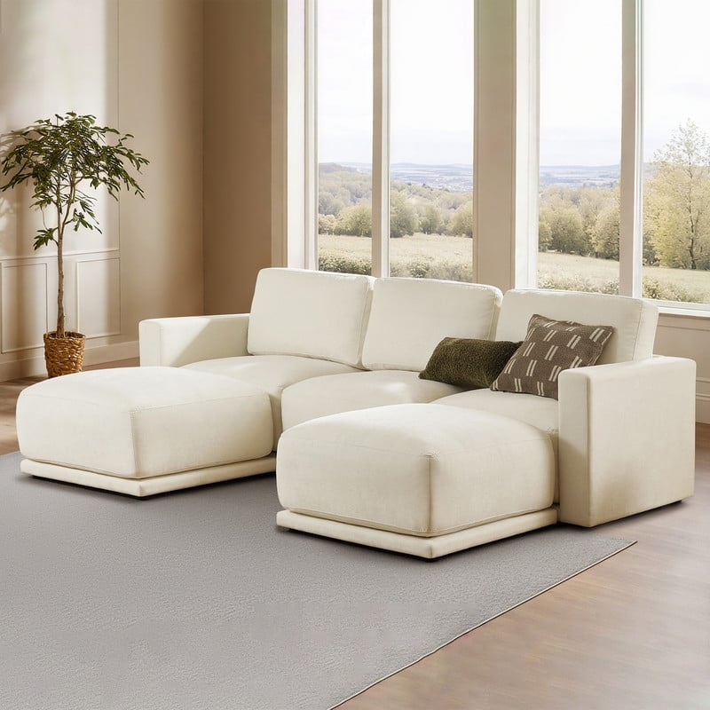 Cathy Oversized Modular Sectional Sofa Cloud Couch for living room