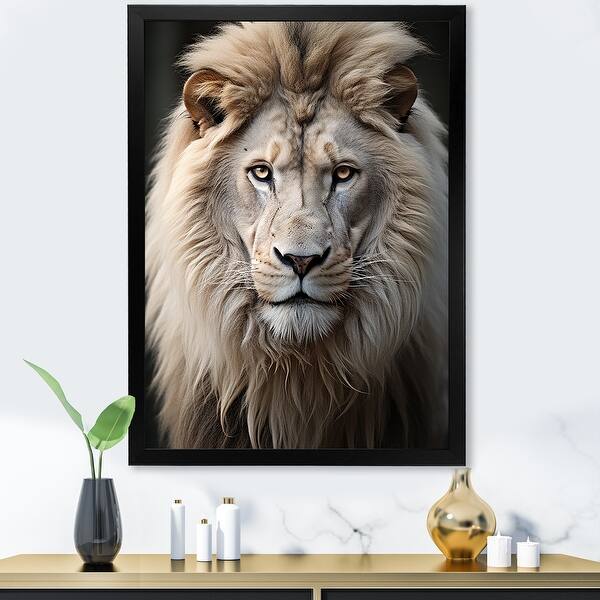 lion photography wall art