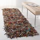 SAFAVIEH Handmade Leather Shag Carlijn Modern Decorative Rug