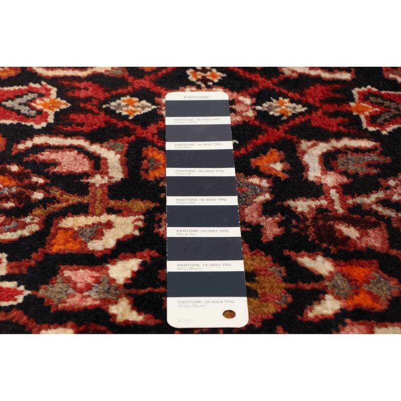 ECARPETGALLERY Hand-knotted Andelz Navy Wool Rug - 3'6 x 9'5