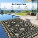 preview thumbnail 14 of 22, Garvee Vintage Geometric Diamond Outdoor Patio Rug