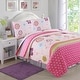 preview thumbnail 5 of 3, Cozy Line Pink Flower Garden Girl Quilt Bedding Set