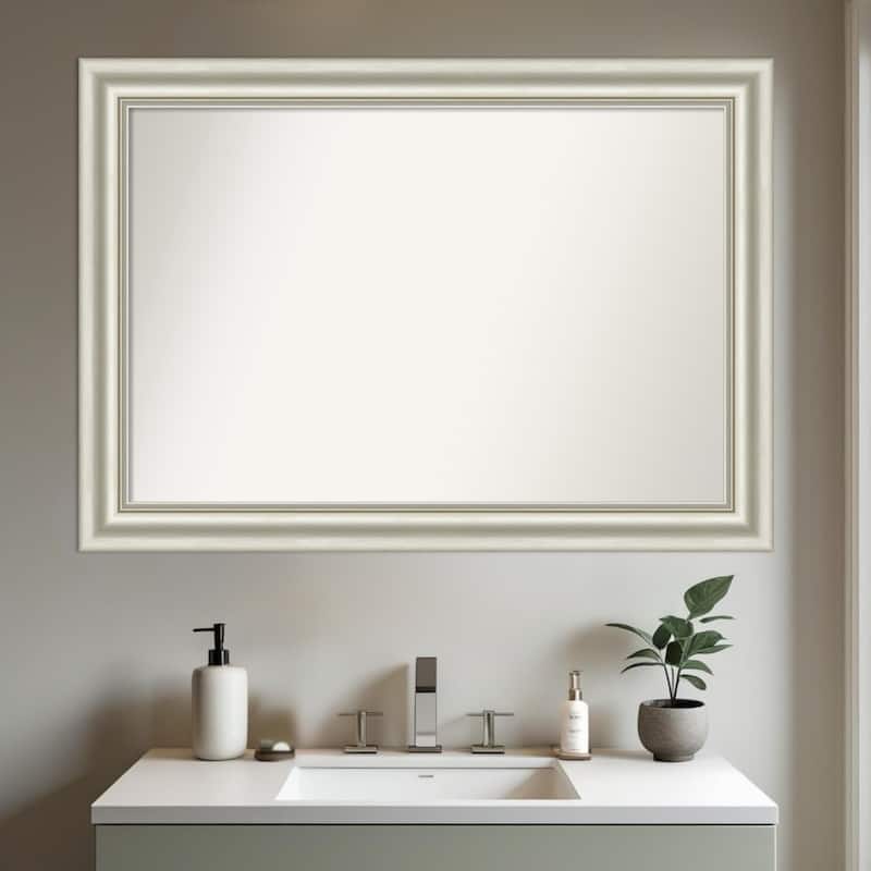 Sophia Non-Beveled Framed Bathroom Vanity Wall Mirror