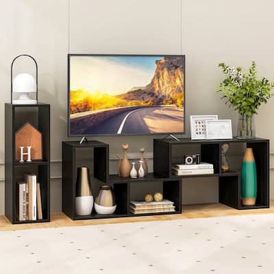 3 PCS TV Stand for TV's up To 65" Console Bookcase Shelves - 52 inches