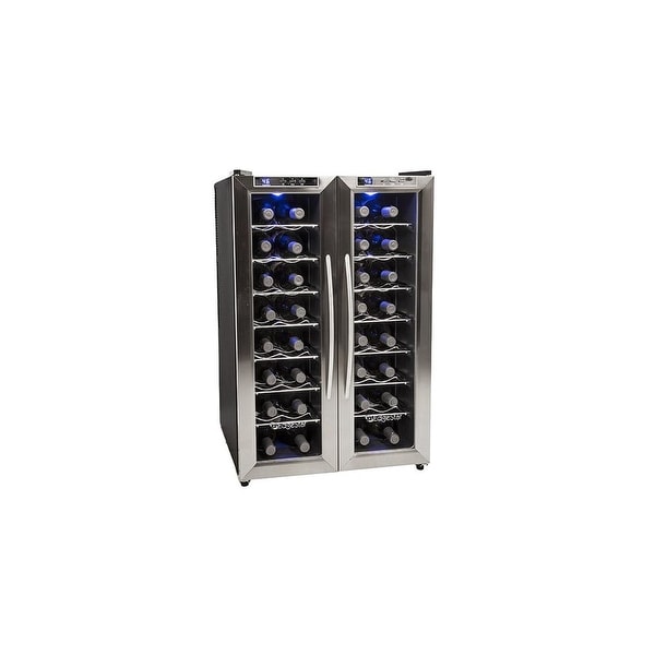 EdgeStar TWR325E 21" Wide 32 Bottle Wine Cooler with Dual Cooling Zones - Stainless Steel - N/A