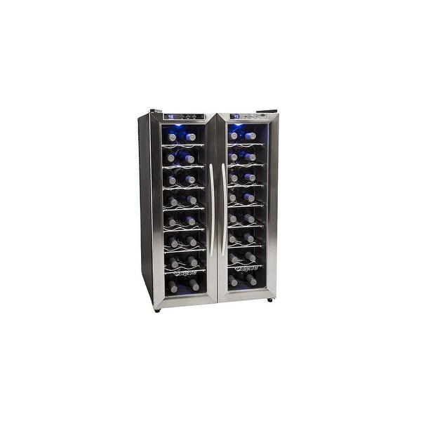 EdgeStar TWR325E 21 Inch Wide 32 Bottle Wine Cooler with Dual Cooling Zones