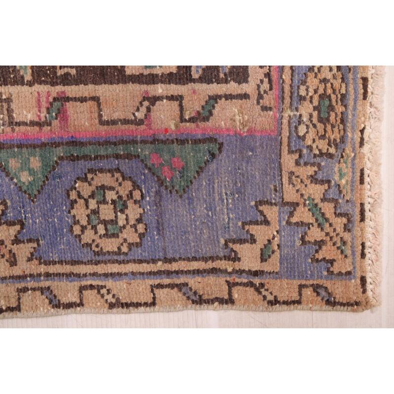 ECARPETGALLERY Hand-knotted Antalya Vintage Beige Wool Rug - 4'8 x 7'0