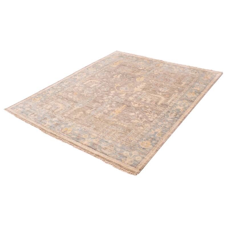 ECARPETGALLERY Hand-knotted Jules Serapi Grey Wool Rug - 8'0 x 9'9