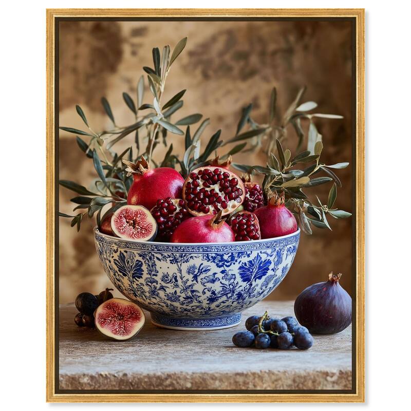 Grape Gathering Canvas by Art Remedy - Gold - 30" x 36"