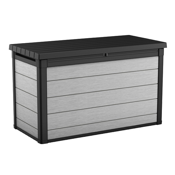 Lacoo Outdoor Storage Box 120 Gallon Waterproof Deck Box For Potia