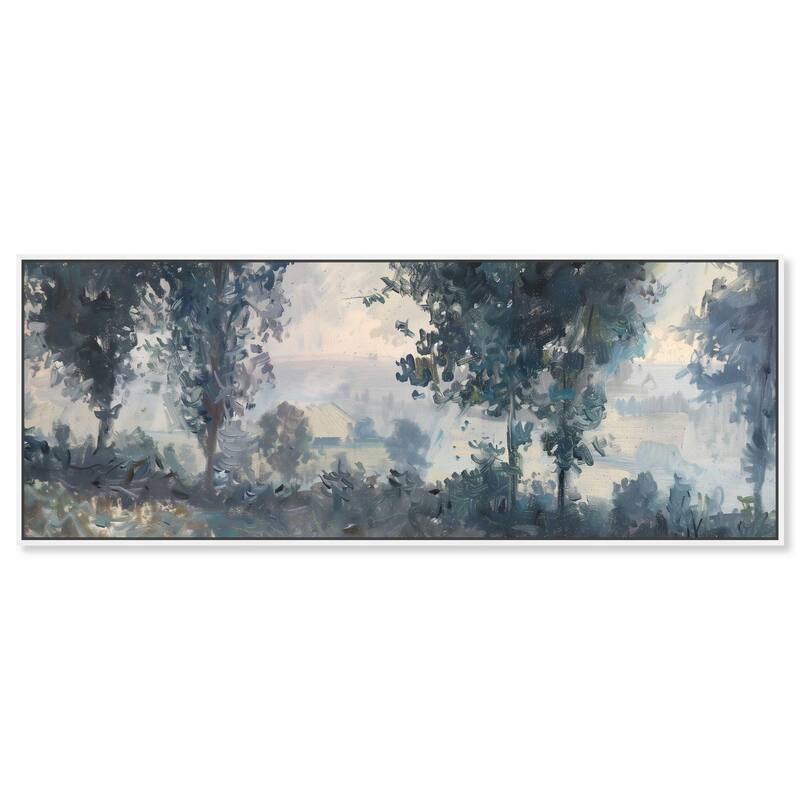 Early Morning Panoramic Canvas by Art Remedy - White - 54" x 20"