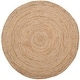 preview thumbnail 62 of 125, SAFAVIEH Handmade Natural Fiber Charlyne Bordered Round Jute Rug 7' Round - Natural - Round