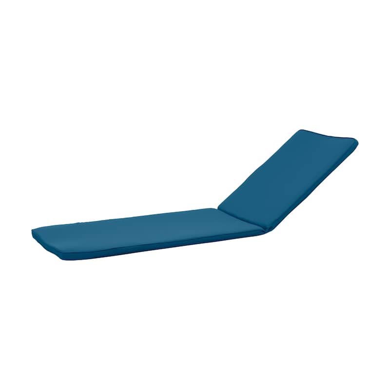 Maki Outdoor Acacia Wood Chaise Lounge and Cushion Set (Set of 2) by Christopher Knight Home