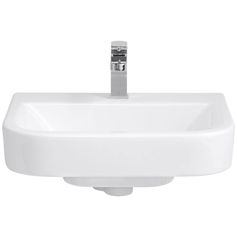 DXV Equility 21-15/16" Rectangular Fireclay Wall Mounted Bathroom Sink - Canvas White