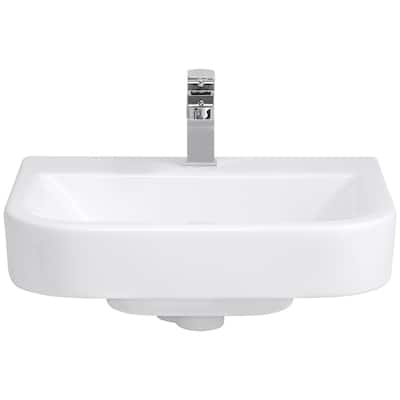 DXV Equility 21-15/16" Rectangular Fireclay Wall Mounted Bathroom Sink