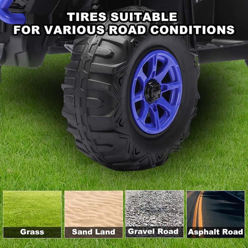 24V Kids Ride On Car with Parent Remote Control and LED Lights