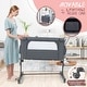 preview thumbnail 6 of 17, Babyjoy 3-in-1 Baby Bassinet Beside Sleeper Crib with 5-Level - See Details