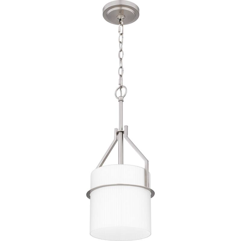 Seymour 1-Light Brushed Nickel Mini Pendant Light