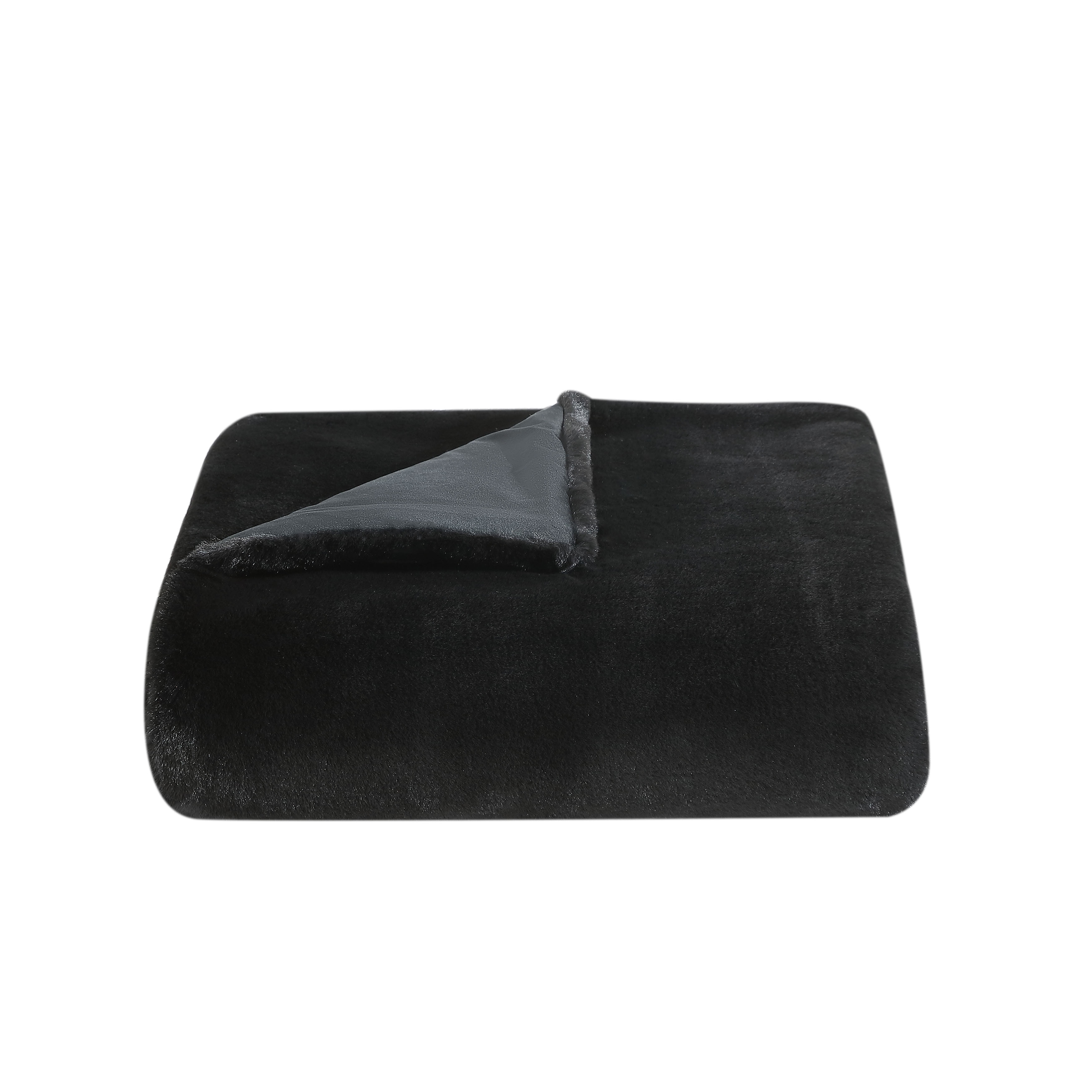 Vera wang store faux fur throw