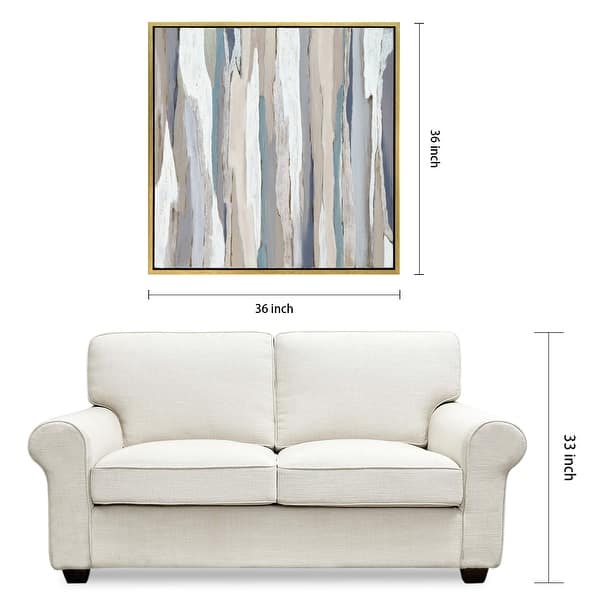 Grey Aisle Textured Metallic Hand Painted Framed Wall Art by Martin ...