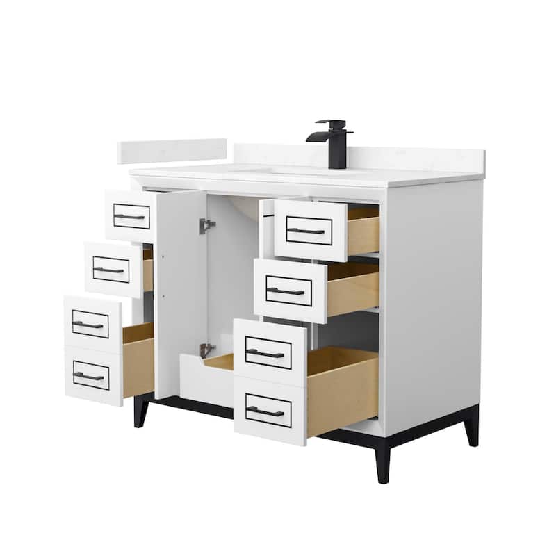 Wyndham Collection WCH515142S-VCA-UNSMXX Marlena 42" Free Standing