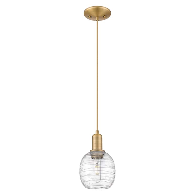 Innovations Lighting Endless Possibilities Arcadia - Belfast - 1 Light 6" Cord Hung Mini Pendant - Brushed Brass