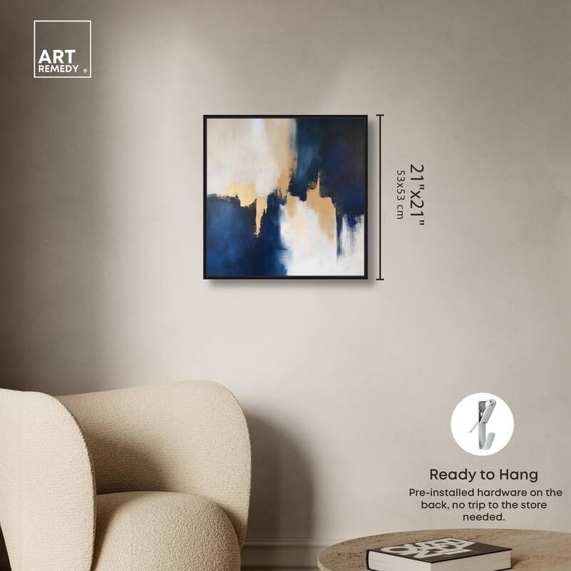 Indigo Aurelian Canvas by Art Remedy
