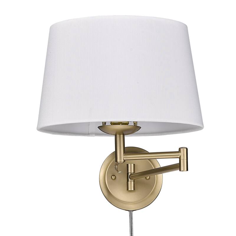 Golden Lighting 3692-A1W MWS Eleanor 13" Tall Hardwired or Plug-In - Brushed Champagne Bronze