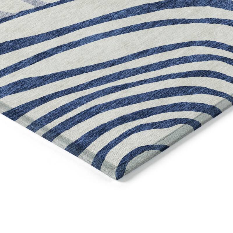 HomeRoots Abstract Transitional Rectangle Outdoor Rug