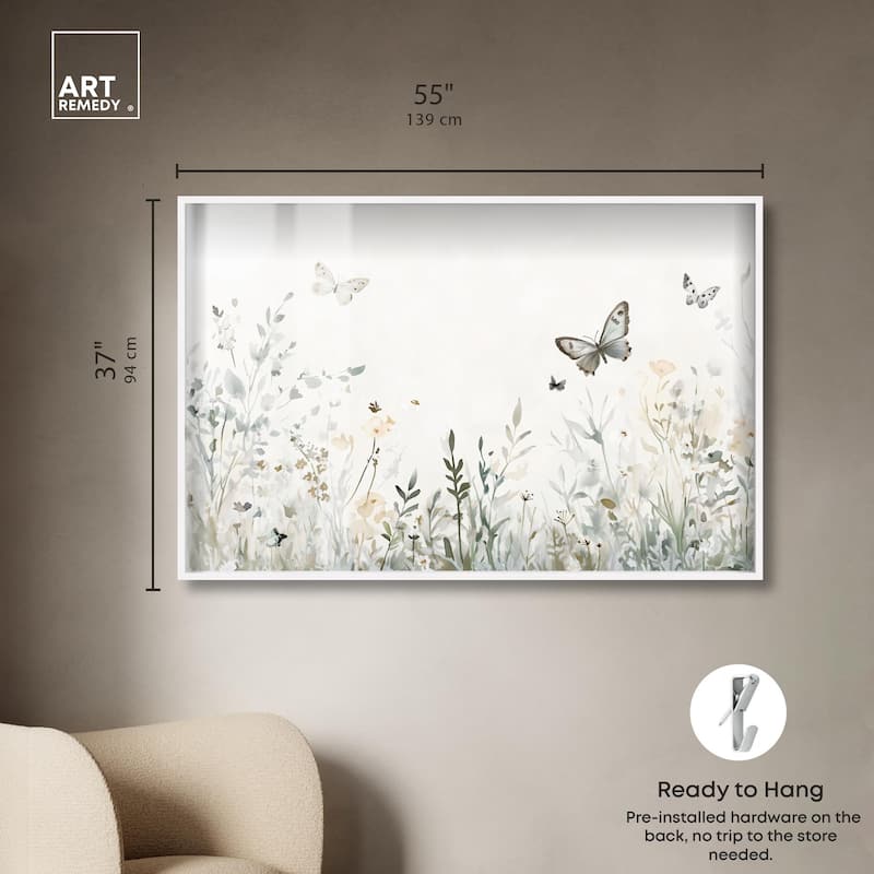 Butterfly Field Shadowbox by Art Remedy