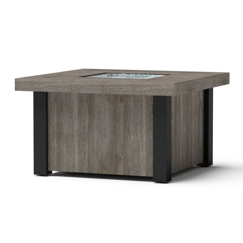 Deco 5 Piece Sunbrella Outdoor Patio Fire Chat Set